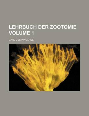 Book cover for Lehrbuch Der Zootomie Volume 1