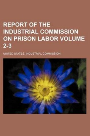 Cover of Report of the Industrial Commission on Prison Labor Volume 2-3