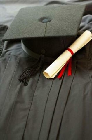 Cover of Graduation Journal Cap Gown Diploma Red Ribbon