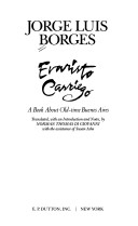 Book cover for Borges Jorge Luis : Evaristo Carriego (Hbk)