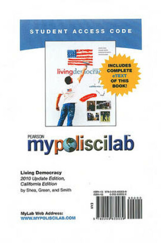 Cover of MyLab Political Science with Pearson eText -- Standalone Access Card -- for Living Democracy, 2010 Update Edition, California Edition