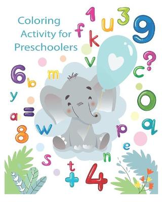 Book cover for Coloring Activity for Preschoolers