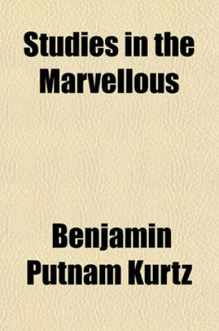 Cover of Studies in the Marvellous