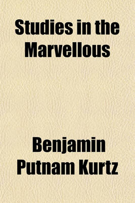 Book cover for Studies in the Marvellous