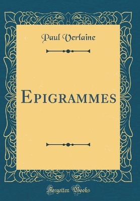 Book cover for Epigrammes (Classic Reprint)