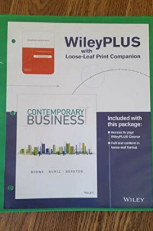 Cover of Contemporary Business, 17th Edition Binder Ready Version Wileyplus Learning Space Card