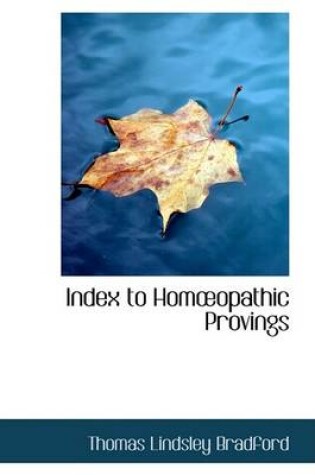 Cover of Index to Hom Opathic Provings