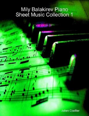 Book cover for Mily Balakirev Piano Sheet Music Collection 1