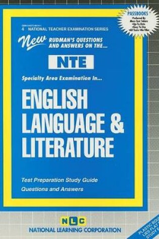 Cover of ENGLISH LANGUAGE AND LITERATURE