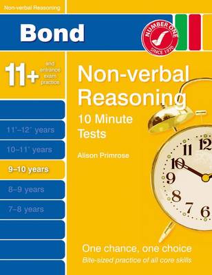 Book cover for Bond 10 Minute Tests Non-Verbal Reasoning 9-10 Yrs