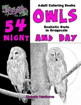 Book cover for Adult Coloring Books Owls Night and Day