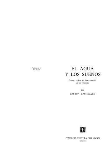 Book cover for El Agua y Los Suenos