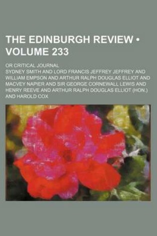 Cover of The Edinburgh Review (Volume 233); Or Critical Journal