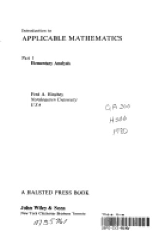 Cover of Hinchey Mathematics Pt 1