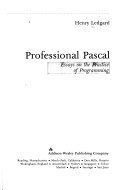 Book cover for Professional PASCAL