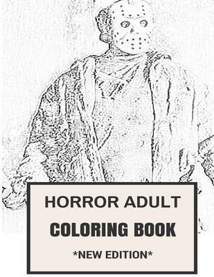 Book cover for Horror Adult Coloring Book