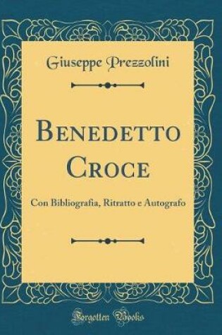 Cover of Benedetto Croce