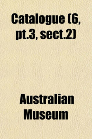 Cover of Catalogue (6, PT.3, Sect.2)