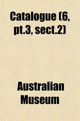 Book cover for Catalogue (6, PT.3, Sect.2)