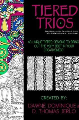 Cover of Tiered Trios, Adult Coloring Book