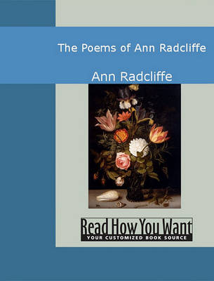 Book cover for The Poems of Ann Radcliffe