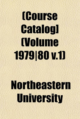 Book cover for [Course Catalog] Volume 1979/80 V.1