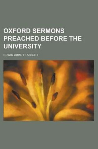 Cover of Oxford Sermons Preached Before the University