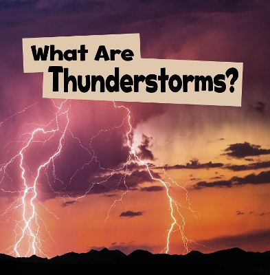 Book cover for What Are Thunderstorms?