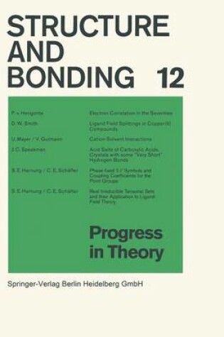 Cover of Progress in Theory