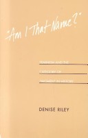 Book cover for Am I That Name?: Feminism and the Category of "Women"