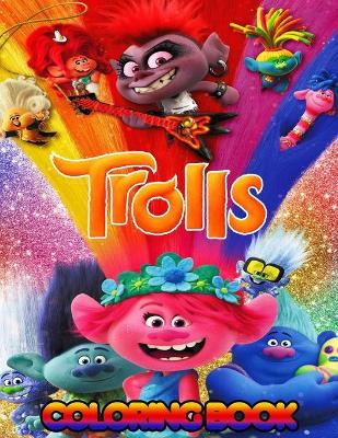 Book cover for Trolls Coloring Book