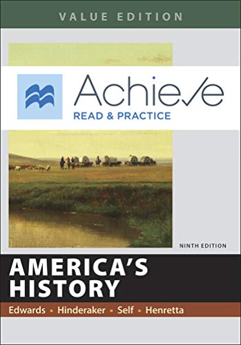 Book cover for Achieve Read & Practice for America's History, Value Edition (2-Term Access)