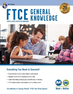 Cover of FTCE General Knowledge 4th Ed., Book + Online