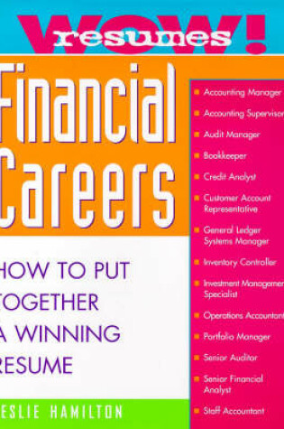 Cover of Wow! Resumes for Financial Careers