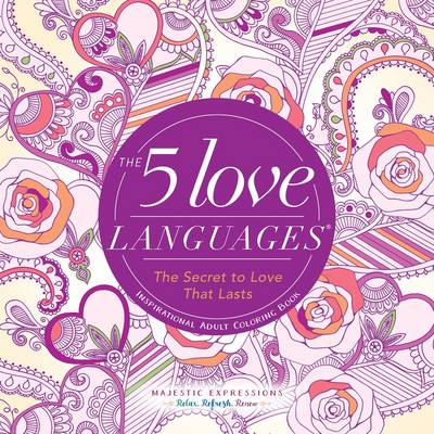Book cover for The Adult Coloring Book: 5 Love Languages (Majestic Expressions)