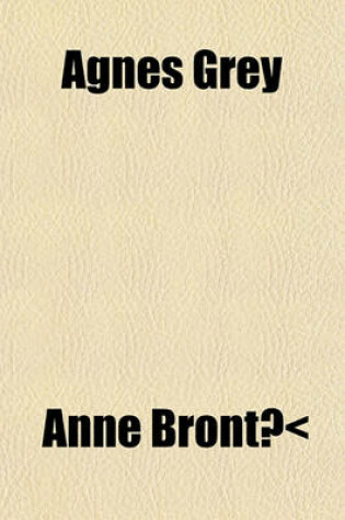 Cover of Agnes Grey