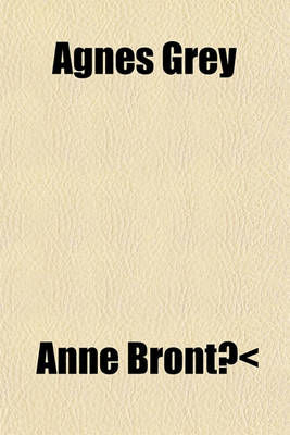 Book cover for Agnes Grey