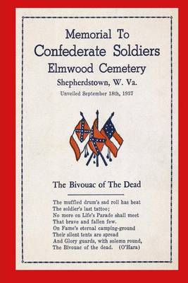 Book cover for Memorial to Confederate Soldiers, Elmwood Cemetery, Shepherdstown W. Va.