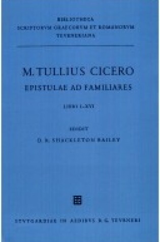 Cover of Epistulae AD Familiares CB