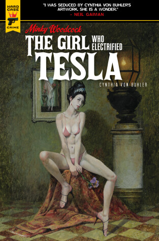 Book cover for Minky Woodcock: The Girl Who Electrified Tesla (Graphic Novel)