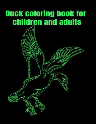 Book cover for Duck coloring book for children and adults