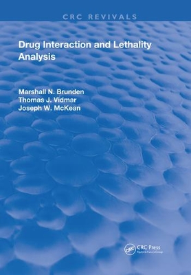 Book cover for Drug Interaction & Lethality Analysis