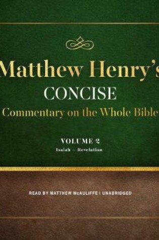 Cover of Matthew Henry's Concise Commentary on the Whole Bible, Vol. 2