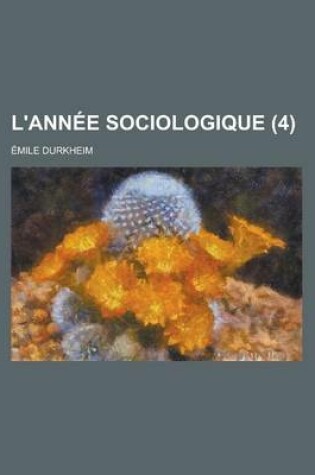 Cover of L'Annee Sociologique (4)