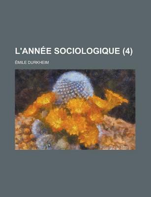 Book cover for L'Annee Sociologique (4)