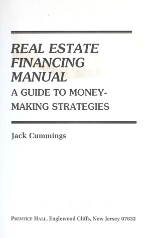 Cover of Real Estate Financing Manual