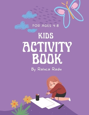 Book cover for Kids activity book 4-8 years old