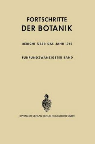 Cover of Bericht UEber Das Jahr 1962