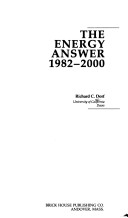 Book cover for The Energy Answer, 1982-2000