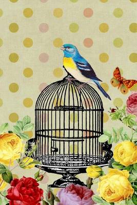 Book cover for Retro Bluebird on a Birdcage Print Journal